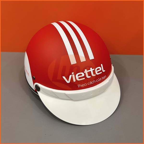 Mũ bảo hiểm LINO 04 - Viettel - Mũ Bảo Hiểm LINO - Công Ty TNHH Sản Xuất Mũ Bảo Hiểm LINO
